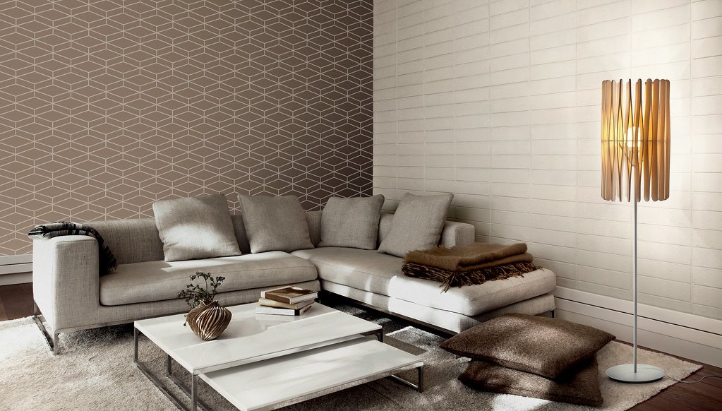 Salon moderno de vivienda - sector inmobiliario