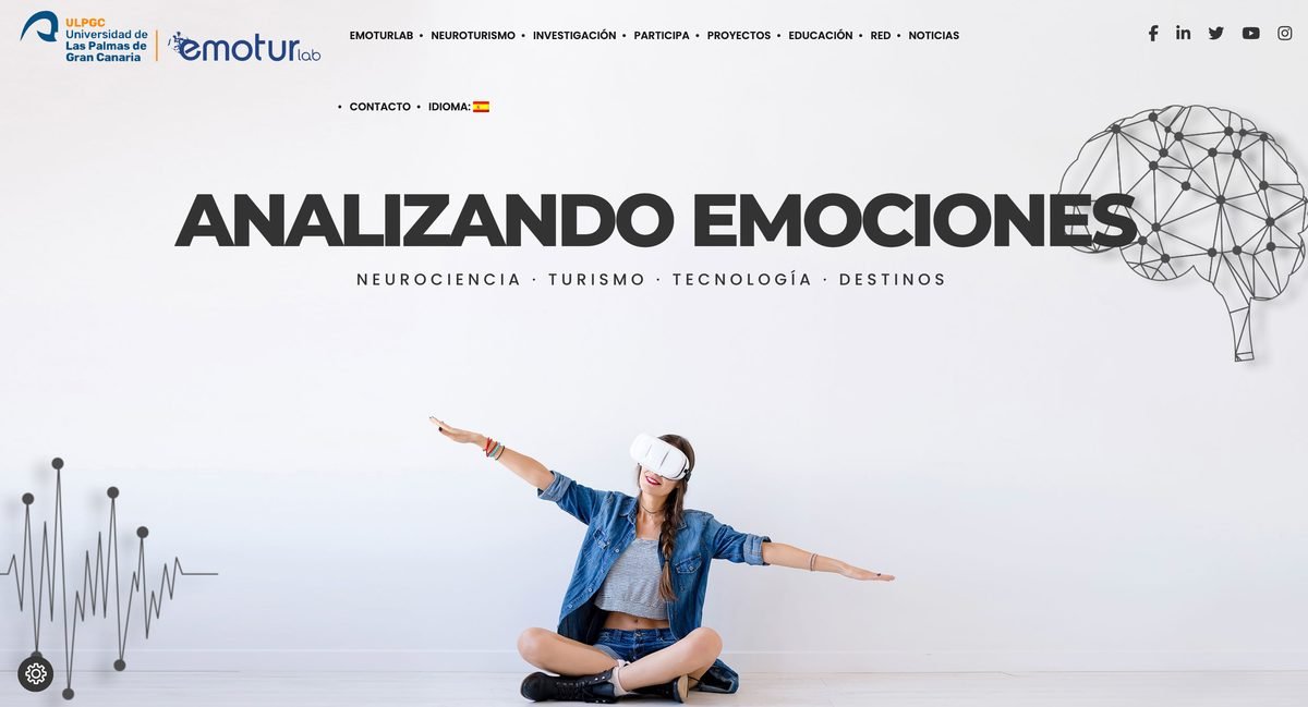 Web EMOTUR Lab antes del rediseño