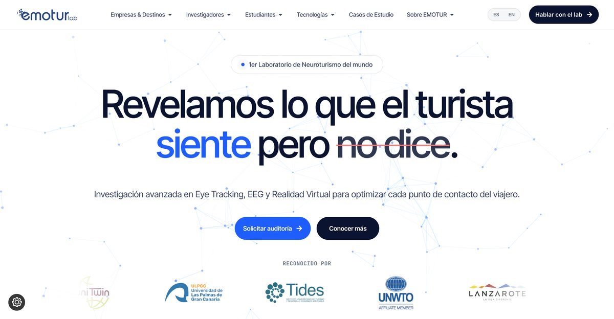 Web EMOTUR Lab después del rediseño